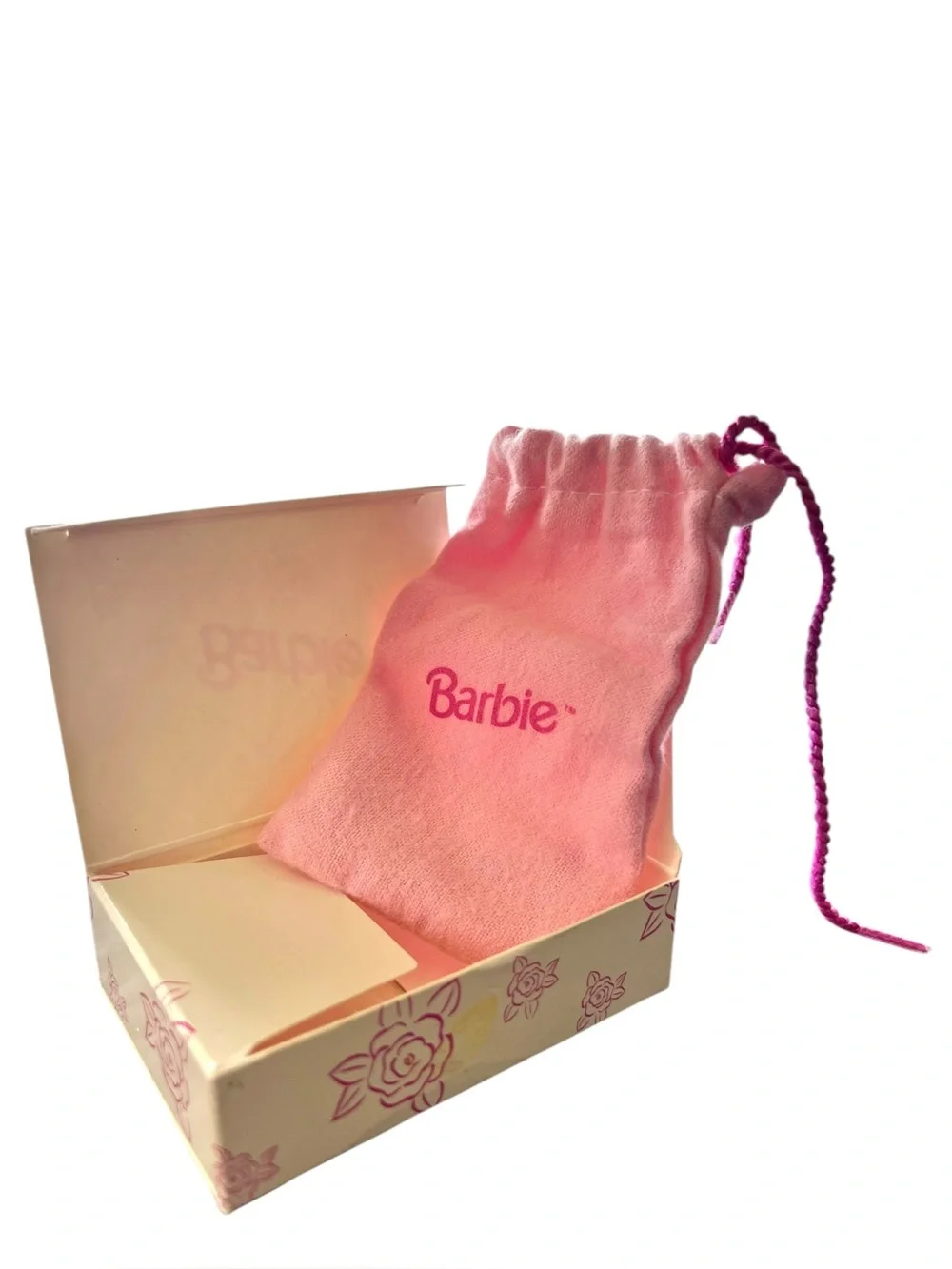 Avon Barbie Faux Pearl Youth Bracelet with Original Box & Pink Storage Bag